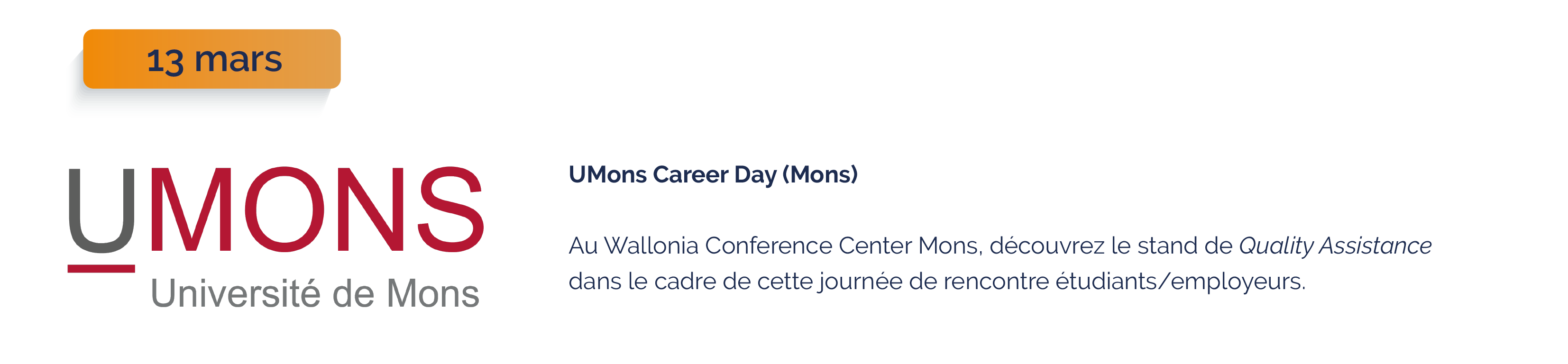 Quality Assistance_UMons Career Day 20240313